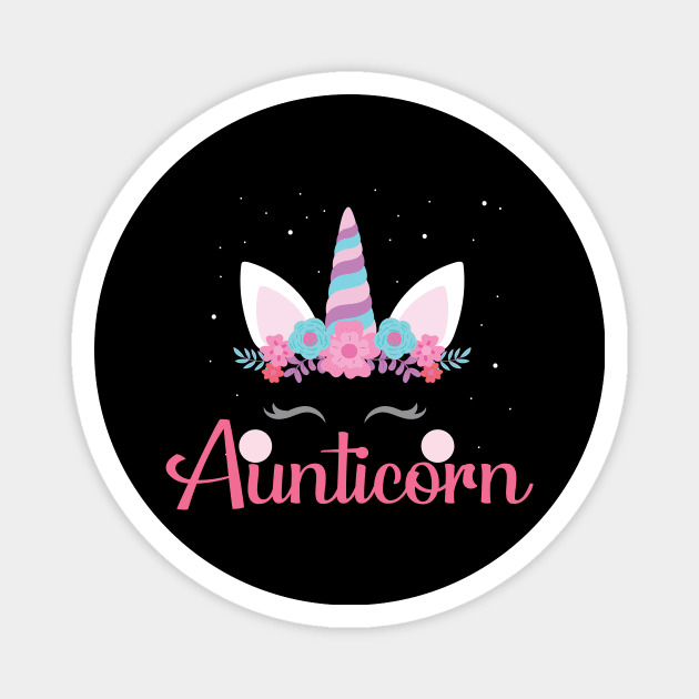 Aunticorn Shirt, Funny Aunt Unicorn T-Shirt, Gift For Aunts, Unicorn aunt, Shirt For Aunt, Gift For Aunts Magnet by wiixyou